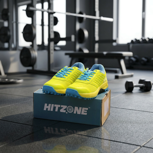 รองเท้าคริกเก็ต HIT ZONE รุ่นพรีเมียม รองเท้ากีฬาคุณภาพสูง ทนทาน เย็บสองชั้น ออกแบบมาเพื่อความเร็ว ความสบาย และความมั่นคง เหมาะสำหรับการแข่งขัน - Product Image 1