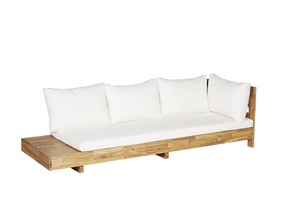 [BeNK] Modern <b>Wood</b> <b>Outdoor</b> <b>Sofa</b> Sets for Beach Side, Porch, Garden, Lawn Furniture with Teak/Acacia <b>Wood</b>, Polyester Cushion - Product Image 5