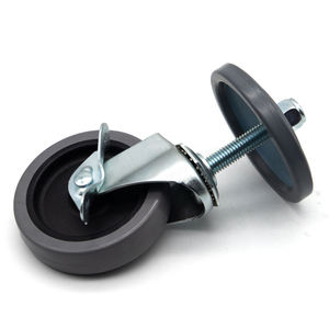 Ultimate Wear-Resistant Pu Caster <b>Wheels</b> Set Of 4 Pack 360 Degree Swivel And Double Locking System For Heavy Furniture - Product Image 3