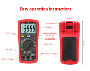 Multimetro UNI-T UT39C+ Voltmetro DC Tester di Resistenza Capacità Diodi Strumento Elettrico con Conteggio 3999 - Product Image 2