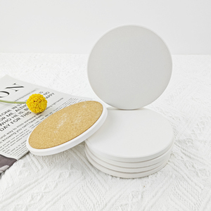 Unglazed Ceramic Coasters Blanks Unique Kiln Change Effect Matte Effect Ceramic Round Coaster Super Value Economical Practical