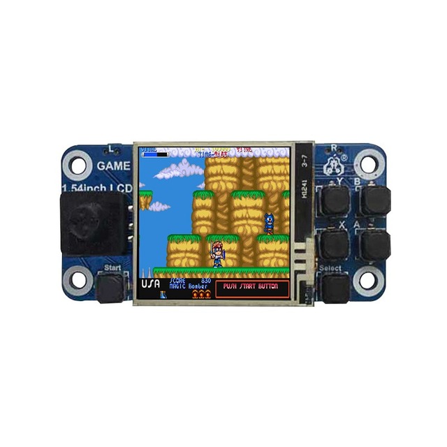 EParthub Raspberry Pi Mini Game Console with 1.54" LCD Touch Screen Pocket Retro Gaming Station