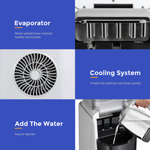 Máy làm đá viên 15kg Máy làm đá viên mini nhỏ cầm tay Máy Làm Đá <span class=keywords><strong>Nugget</strong></span> cho giá kinh doanh tự động - Product Image 6