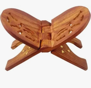 Support de lecture confortable en bois de sheesham pur pour livres et Corans – Design Rehal - Product Image 2