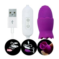 Leistungsstarker 20-Funktionen Magic Eggs Doppelkopf-Vibrator Klitoris-Stimulator Zungen-Leck-Nippel-Lecker Bullet für sexuelles Vergnügen