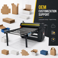 Machine de découpe et de rainurage à rouleaux pour carton ondulé simple et double paroi