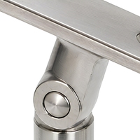 Support de poteau de garde-corps en verre en acier inoxydable pour escalier, balcon, terrasse