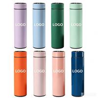 Thermos intelligent avec affichage de la température, en acier inoxydable 304, portable pour voiture, corps droit, isolation sous vide, anti-chute, tasse personnalisable