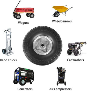 10 بوصة عجلات مطاطية صلبة إطارات عجلات عربة/عربة حديقة/عربة اليد/عربة/Snowblower/جزازة العشب/مولد - Product Image 6