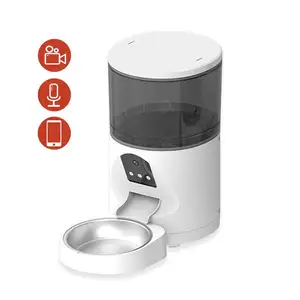 Unipopaw app controle remoto luxo alimentador de gatos automático inteligente inteligente alimentador automático gato com câmera