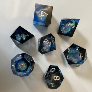 Dés à bord pointu donjons et dragons jeu de dés à noyau liquide dés - Product Image 3