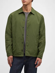 Giacca da uomo stampata con Logo personalizzato in poliestere con giacca a vento in Nylon con stampa con scritta anteriore invernale pesante - Product Image 2