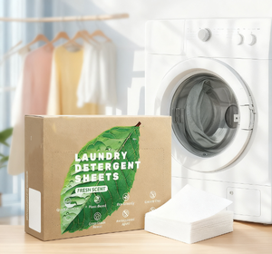 Tấm bột giặt hòa tan cho máy giặt nhỏ gọn thay thế cho chất tẩy lỏng và bột - Product Image 1