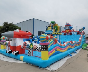 Grands châteaux gonflables à vendre à bas prix 2025 Blue Castle avec <span class=keywords><strong>toboggan</strong></span> de <span class=keywords><strong>piscine</strong></span> et support mural d'escalade Style personnalisé Taille et logo - Product Image 6