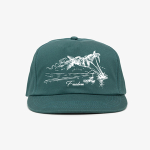 Casquette de baseball vintage en coton non structurée à 5 panneaux avec logo personnalisé imprimé et visière légèrement incurvée, style snapback - Product Image 1