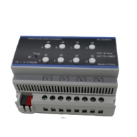 Interrupteur mural intelligent KNX EIB K-bus 8 voies 20A, certifié CE RoHS, IP20, style luxueux pour système d'automatisation domestique