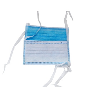 Masker Wajah Perban Dasi Bedah Sekali Pakai Masker Biru - Product Image 4