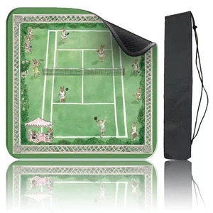Tapis de table de mahjong de luxe, silencieux, imperméables, antidérapants, pliables, couleurs peintes à la main, couleurs au choix, pour la maison, les fêtes de famille, les jeux - Product Image 4