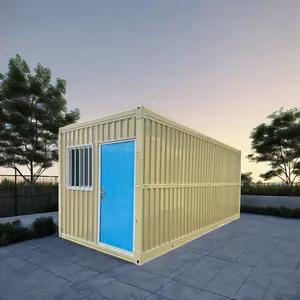 Maison conteneur de luxe pliable préfabriquée prête à l'emploi de 20 pieds 40 haut cube Maison modulaire préfabriquée Maison conteneur pliante