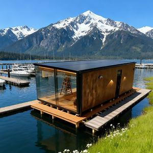 Villa Moderna Prefabbricata con Struttura in Acciaio, Certificata ISO CE, Impermeabile, Container Mobile con <span class=keywords><strong>Bagno</strong></span> e Cucina Arredati - Product Image 1