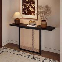 Console murale en bois massif de style chinois moderne pour la décoration du couloir et du salon