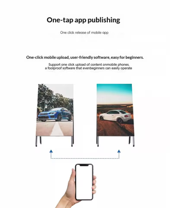 LED Display P2.5 Outdoor Floor Stand Advertising <b>Board</b> <b>Light</b> Blue 1500cd 6500K sRGB 95% 178° Viewing Angle - Product Image 2