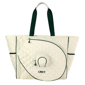 เหมาะสำหรับไม้เทนนิส กระเป๋าโท้ตสไตล์สปอร์ต สไตล์กีฬากลางแจ้ง ผ้าฝ้ายรีไซเคิล สายปรับได้ จัดเก็บง่าย - Product Image 1