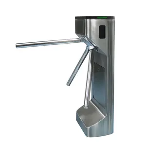 Torniquete de trípode Vertical semiautomático Metro de lujo de acero inoxidable 304 impermeable IP65