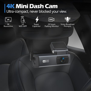 Caméra de tableau de bord WIFI 4K avec petit écran de 1,47 pouce, FHD 1080P, caméra DVR de voiture, capteur G, vision nocturne, double objectif, caméra de tableau de bord avant et arrière 4K - Product Image 3