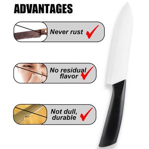 Ensemble de couteaux à fruits portables en céramique Pocket Chef, lames en bois noir et blanc de 6 pouces, couteaux d'office de cuisine écologiques, compatibles lave-vaisselle - Product Image 6