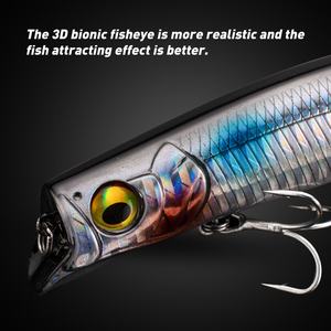 Leurre flottant SNEDA 12cm 21.7g Lipless Surface Walker pour poisson mandarin et tête de serpent, idéal pour les eaux peu profondes - Product Image 3