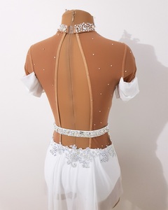 Elegante abito da danza lirica stampato con strass Performance da palcoscenico indossare body produttore diretto per la danza - Product Image 4