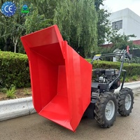 Camion à benne basculante manuel de fabrication chinoise pour la construction, le déchargement, la manutention, le levage manuel, petit camion à benne basculante à roues