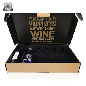 중국에서 만든 Luxure 사용자 정의 판지 유리 럭셔리 선물 도매 상자 와인