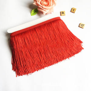 Toptan 30 cm 50 renk şifreleme Polyester püskül Fringe dantel kırpma Boho Latin dans elbise - Product Image 5