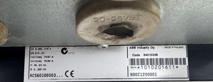 ACS601-0050-3+H00C1200001 ACS600 ซีรีส์ 380-415V 74-87A ตัวแปลงความถี่ PLC - Product Image 1