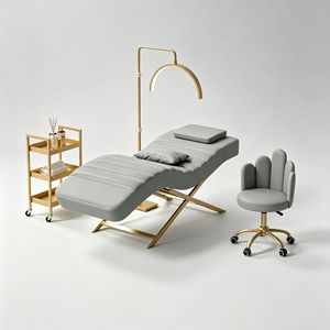 Nouvelle arrivée : Lit de beauté en forme de S - Table professionnelle pour extensions de cils et massages pour salon et spa - Product Image 4