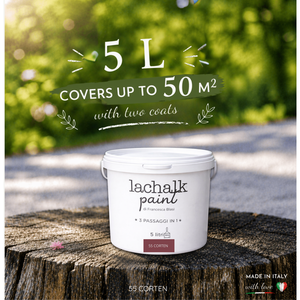 55 CORTEN 5lt LaChalk the evolution of <b>chalk</b> paint Where <b>chalk</b> meets resin: Hybrid <b>Chalk</b> Resin Paint made in Italy - Product Image 2