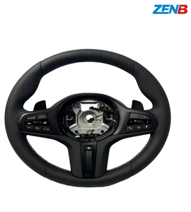 Volant en cuir texturé noir de haute qualité adapté aux <span class=keywords><strong>BMW</strong></span> G20 G30 G38 G06 G12 G08 G26 G42 G11 G80 - Product Image 1