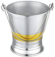 Seau à glace de luxe en acier inoxydable plaqué or et chrome avec glaçons – Articles de bar haut de gamme pour fêtes à domicile, mariages, cadeaux – Moyen-Orient