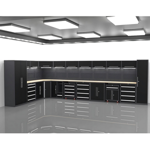 Hiện đại Modular thép lưu trữ Bàn làm việc nhiệm vụ nặng nề nhà để xe công cụ ngực tùy chỉnh OEM hội thảo hệ thống - Product Image 2