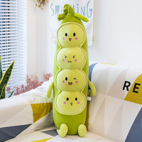 Coussins en forme de pois multi-tailles en coton PP, super doux, jouets en peluche, cadeaux pour machines à pinces, pour enfants et couples, vente en gros très prisée