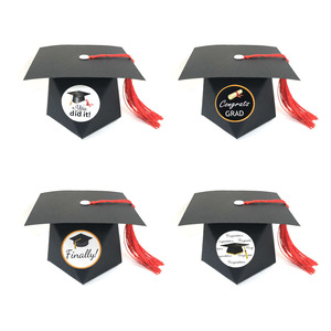 Decoración <span class=keywords><strong>de</strong></span> graduación, caja <span class=keywords><strong>de</strong></span> dulces <span class=keywords><strong>de</strong></span> papel con personalidad, doctor, sombrero, recuerdo <span class=keywords><strong>de</strong></span> boda, <span class=keywords><strong>2022</strong></span> - Product Image 1