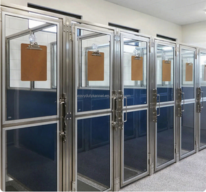 คอกสุนัขแบบกำหนดเองได้ ใช้ได้ทั้งภายนอกและภายในอาคาร ทำจากสแตนเลส เหมาะสำหรับรับฝากเลี้ยงสัตว์และคลินิกดูแลขนสัตว์เลี้ยง - Product Image 1