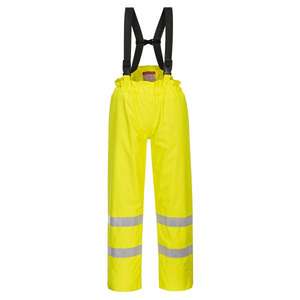 PORTWEST - S781YERM Bizflame Pantalon jaune antistatique haute visibilité doublé pluie-EAN 5036108149049 WORKWEAR RÉSISTANT AUX FLAMMES - Product Image 1