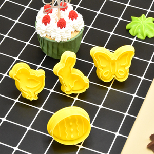 Mới đến màu vàng phục sinh loạt phim hoạt hình hình dạng Chick Bunny 6mm Kích thước động vật Cookie cutter - Product Image 5