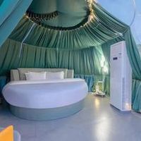 Rumah Kubah Prefab Modular Kristal PC Tahan Air Desain Baru Terlaris