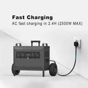 สถานีไฟฟ้าพกพา E-Nice Outdoor Indoor 51.2V 3072Wh แบตเตอรี่ LiFePO4 48V 3000W สำหรับรถยนต์ พลังงานแสงอาทิตย์ สำหรับตั้งแคมป์ - Product Image 4