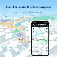 Nouveauté : Traceur GPS pour animaux de compagnie, suivi en temps réel, étanche IP65, mignon, rond, anti-perte, pour chat, chien, promenade, camping, voyage