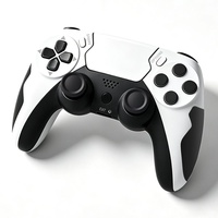 Manette de jeu sans fil PS4 avec gyroscope 6 axes, double vibration et pavé tactile pour PC Steam